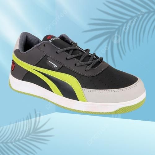 Richale Segastar Black White and Parrot Green Mens Casual Shoes