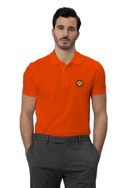 Cotton Solid Half Sleeves Mens Polo T-Shirt