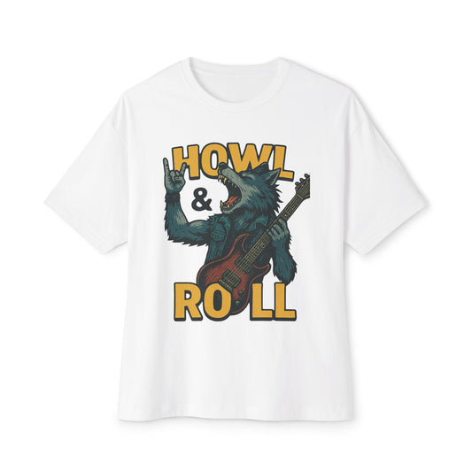 Howl & Roll Werewolf Rock Guitar T-Shirt